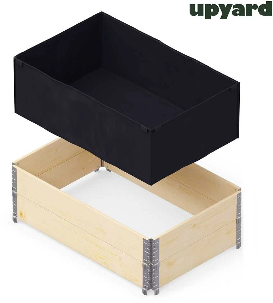 Įklotas sudedamajai augalų dėžei Upyard Upyard 120x80x40cm PP/juodas