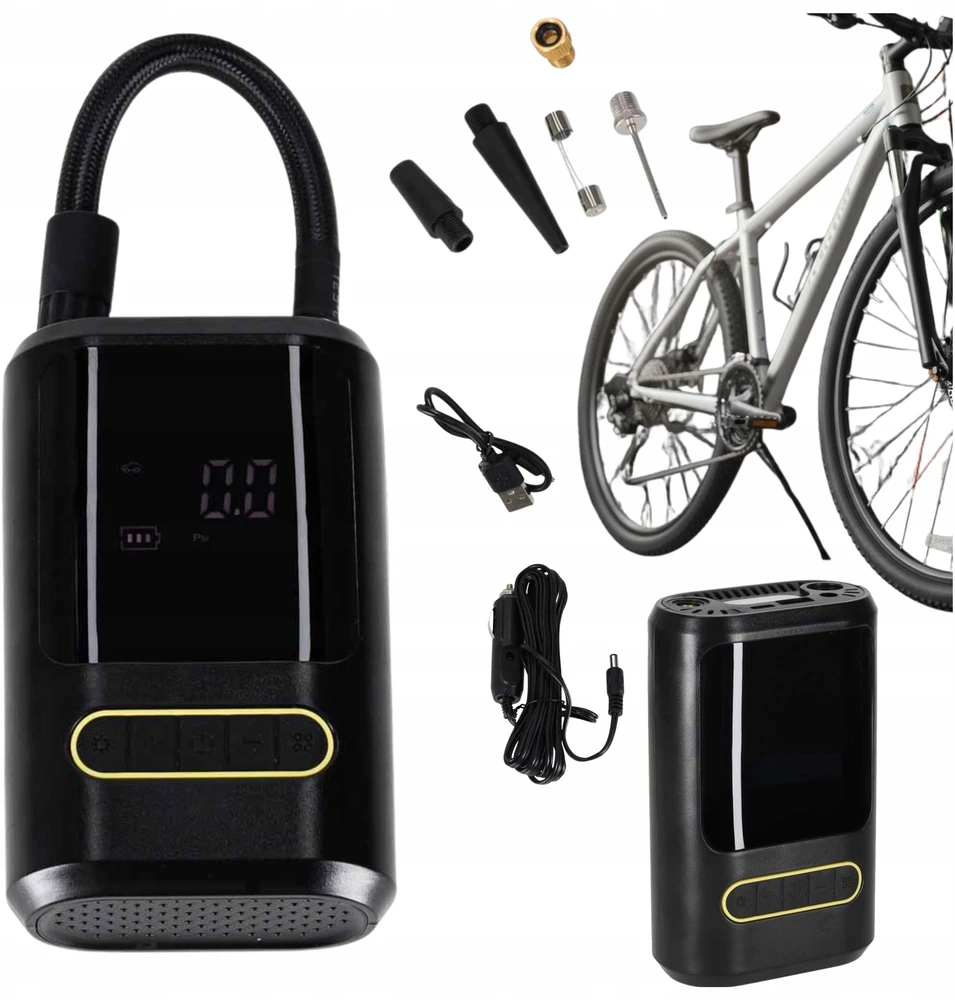 Ikonka Elektrinis dviračių siurblys automobilio powerbank USB
