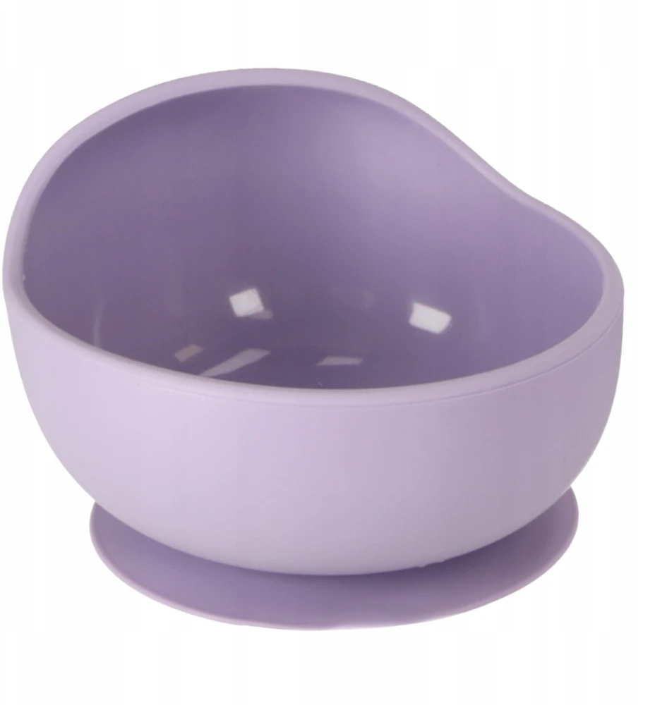 Ikonka Vaikiški silikoniniai indai krabas, 9 vnt., violetinės spalvos