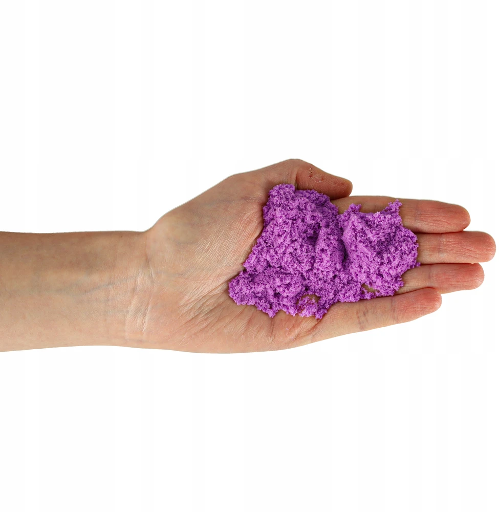 Ikonka Kinetinis smėlis 1kg maišelyje, violetinės spalvos