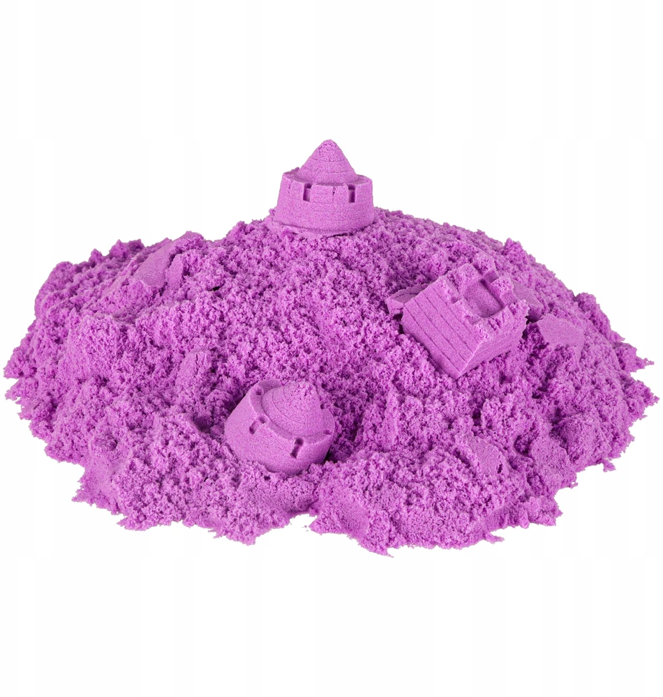 Ikonka Kinetinis smėlis 1kg maišelyje, violetinės spalvos