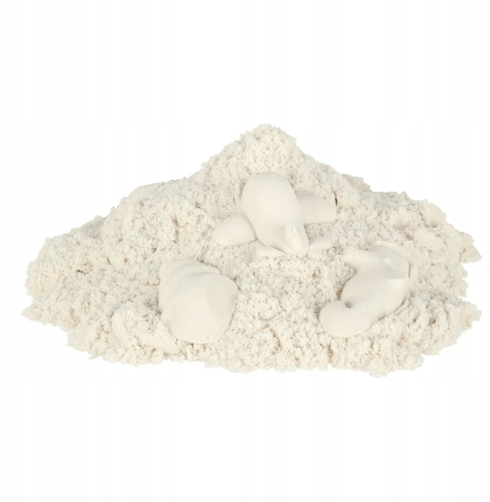 Ikonka Kinetinis smėlis vaikams 1kg baltas