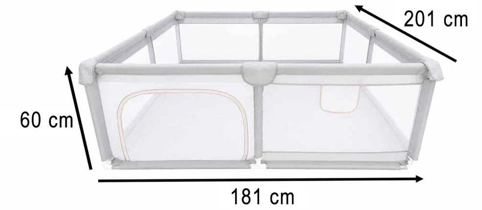 Ikonka KOJEC DLA DZIECKA 180X200CM BARIERKA OCHRONNA Turistinis Žaidimų aikštelė SIATKA