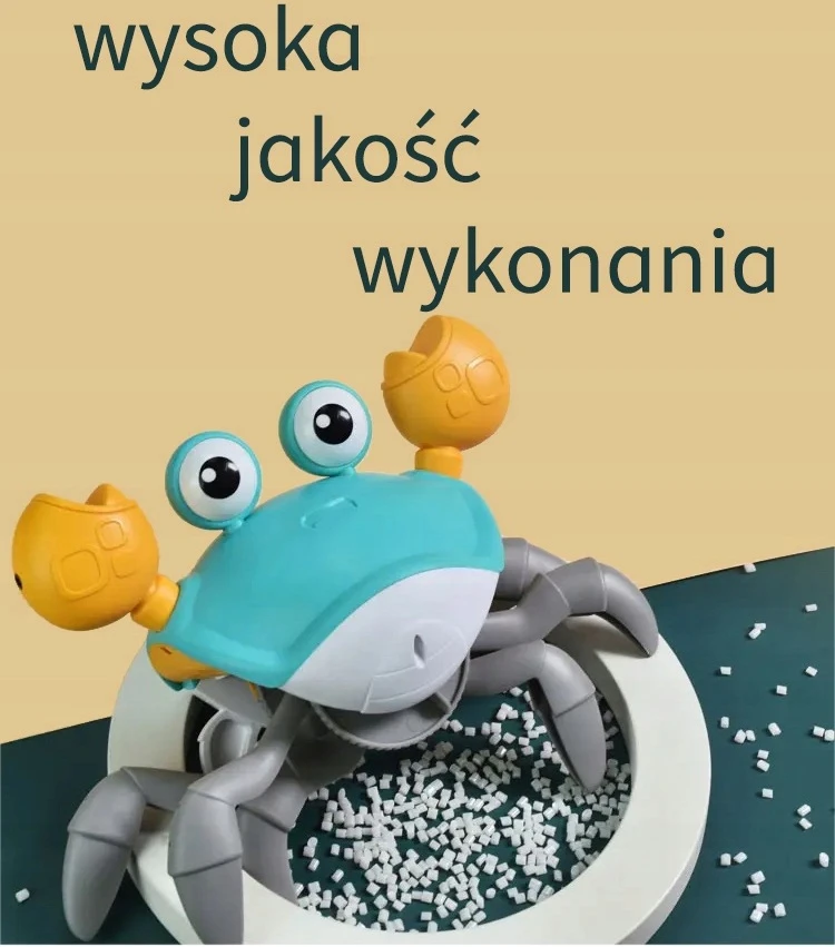 Ikonka Interaktyvus žaislas - vaikštantis krabas su muzika