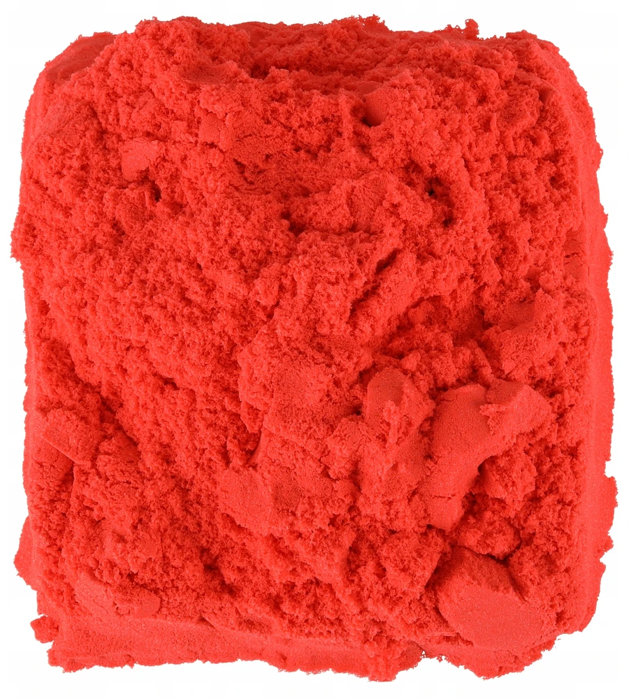 Ikonka Kinetinis smėlis 1kg maišelyje raudonas