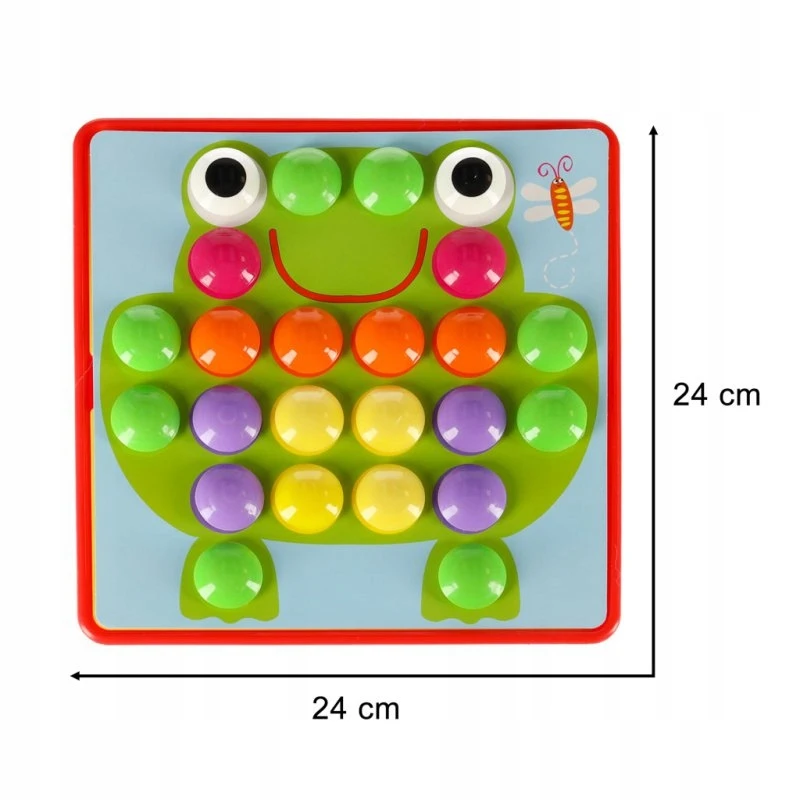 Ikonka Mokomoji Montessori mygtuko mozaikos dėlionė 57 vnt