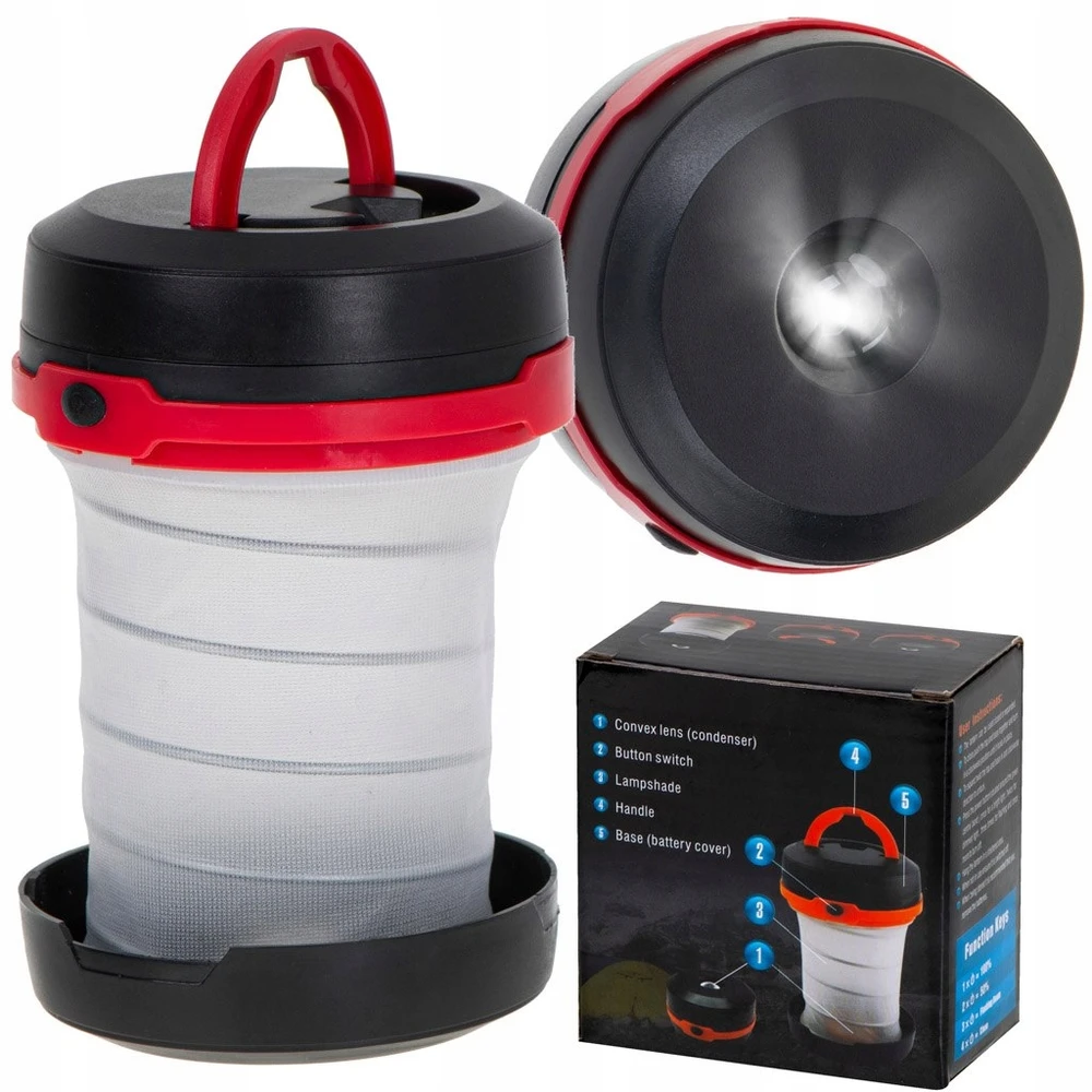 Ikonka Camping camping light camping battery torch 2in1 3 modes