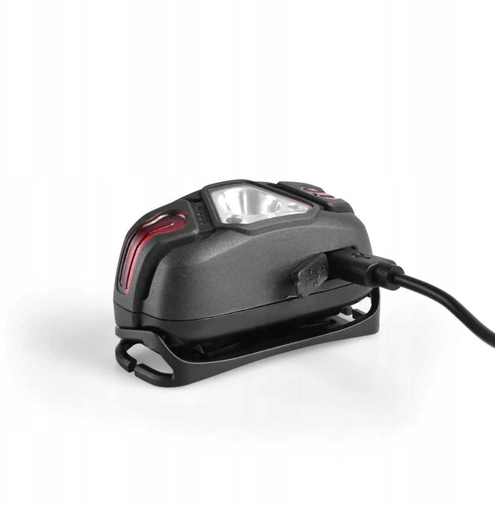 Įkraunamas LED žibintas, atsparus vandeniui Videx + Raudonas 330Lm