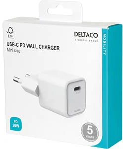 Įkroviklis TRUST MAXO 20W, USB-C Juodas 25174