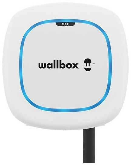 Wallbox Pulsar Max įkroviklis su šviečiančiu indikatoriumi