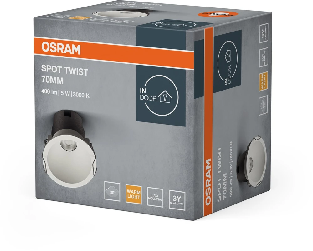 Osram Šviestuvas įleidžiamas Ledvance Twist TWIST, 5W, 3000°K, LED