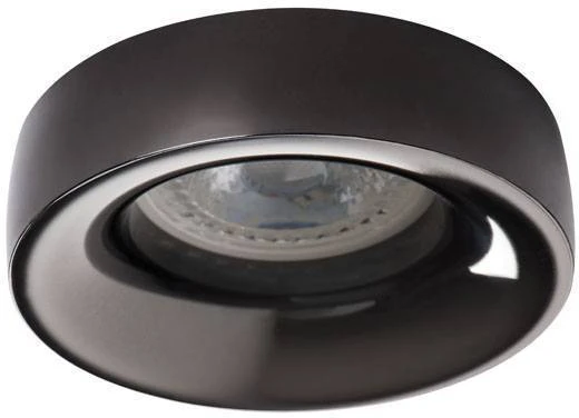 Įleidžiamas šviestuvas KANLUX ELNIS, 35 W, GU10, baltos su juoda sp., ø9,8 cm