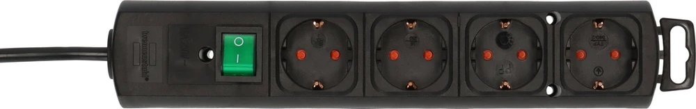 Ilgintuvas su įžeminimu ir jungikliu Brennenstuhl 6-viet./3x1.5mm2/ 2m baltas