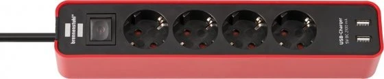Ilgiklis BRENNENSTUHL Euro-Steck IP20, 2 x USB, 2m