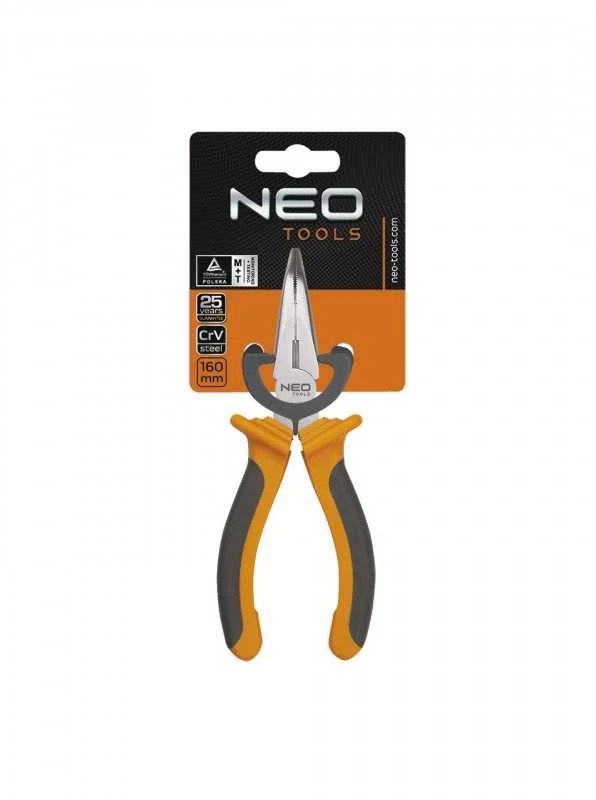 Replės pailgintos, lenktos 160mm. Neo Tools