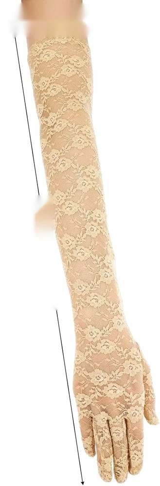 ILGOS NRAININĖS PIRŠTINĖS 54 cm MOTERIŠKOS ELEGANTIŠKOS FORMALIOS PIRŠTINĖS