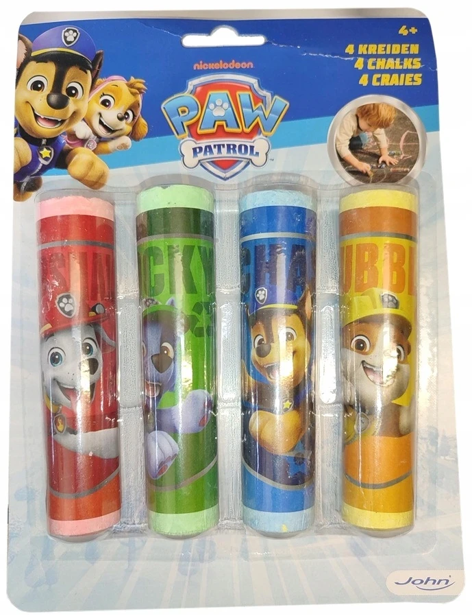 SIMBA IM Šaligatvio kreida 4 spalvų Paw Patrol John 6631