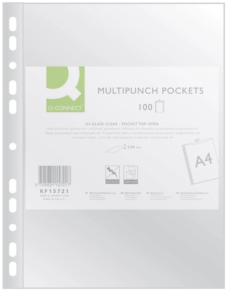 Office Products Įmautės, A4, 40mic, skaidrios, 100vnt.