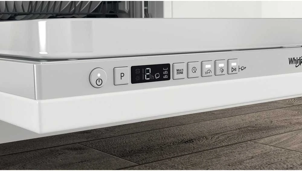 WHIRLPOOL Integruojamas Indaplovė WIC 3C33 PFE, D energijos klasė (senas A+++), 60 cm, Powerclean PRO, Trečias krepšelis, 8 programos