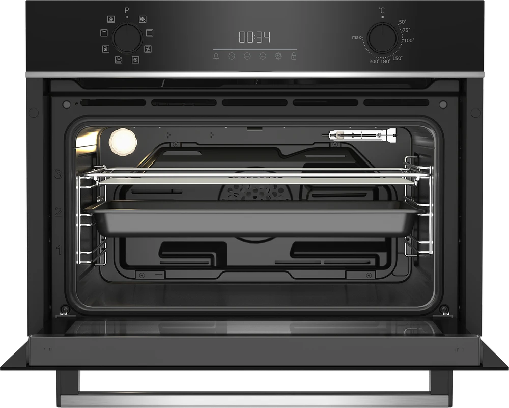 BEKO kompaktinė orkaitė BBCM13300X, aukštis 45,5 cm, A energijos klasė
