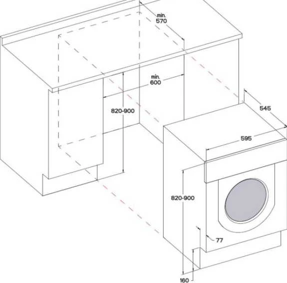 Skalbimo mašina Skalbyklė-džiovyklė Whirlpool WDWG751482 EU