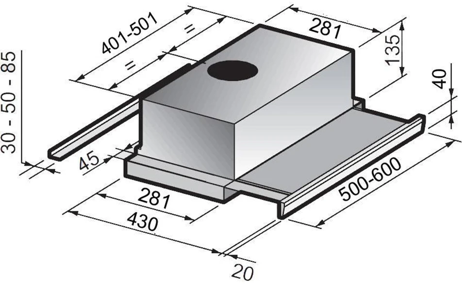 Gartraukis Allenzi S2 60 BL1 LED