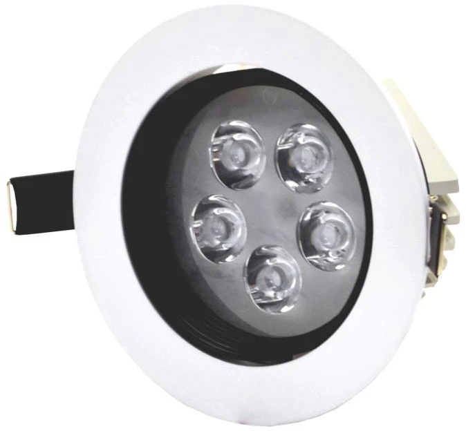 Įmontuojamas apvalus metalinis LED šviestuvas "LENS" 5W