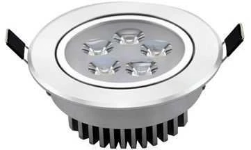 Įmontuojamas apvalus metalinis LED šviestuvas "LENS" 5W