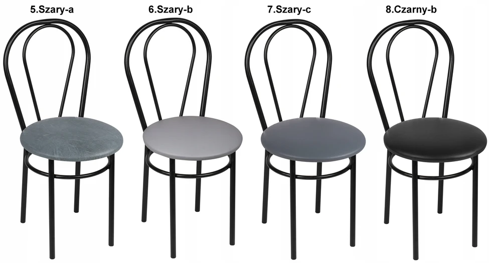Impor 4x Tulipan Juodas kėdės rinkinys