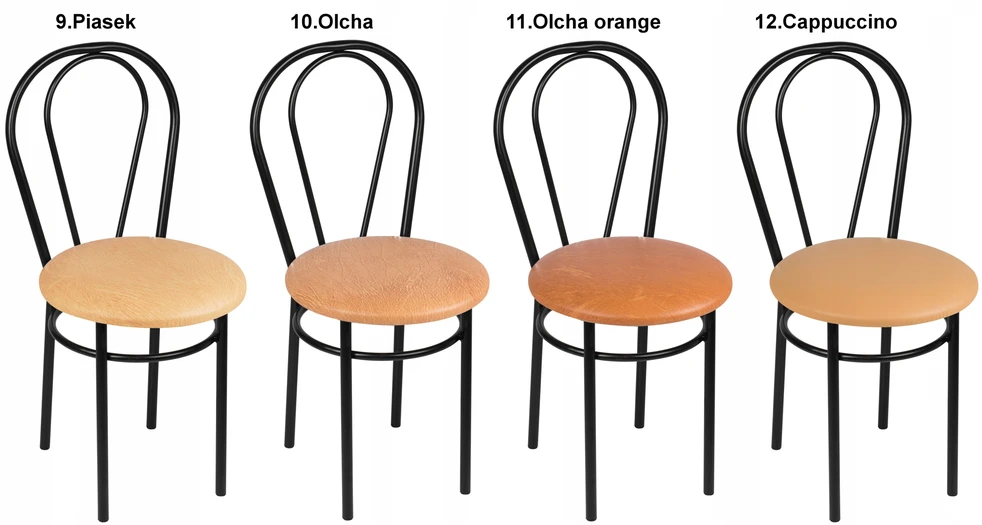 Impor 4x Tulipan Juodas kėdės rinkinys