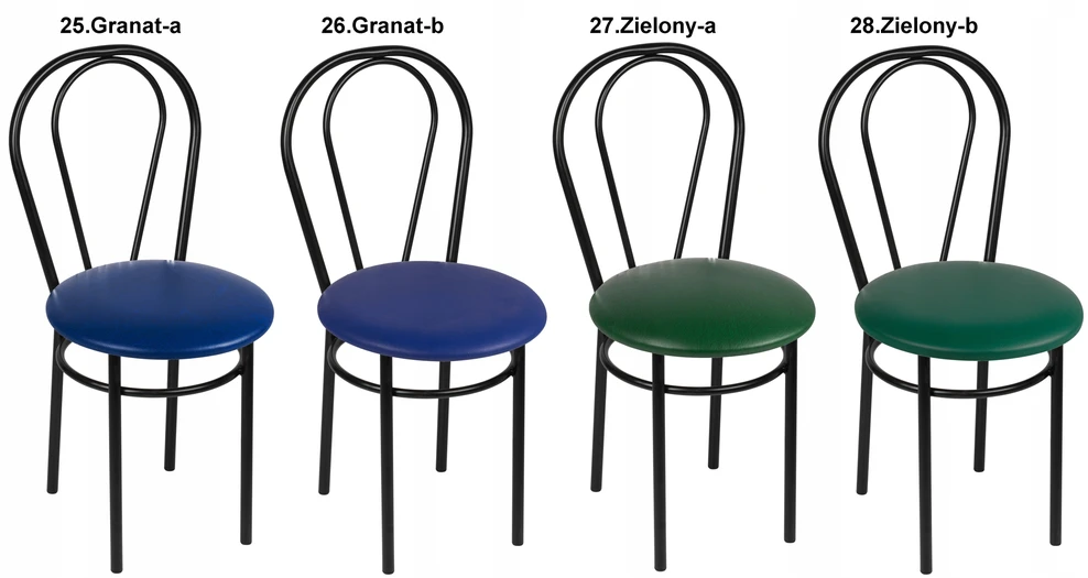 Impor 4x Tulipan Juodas kėdės rinkinys