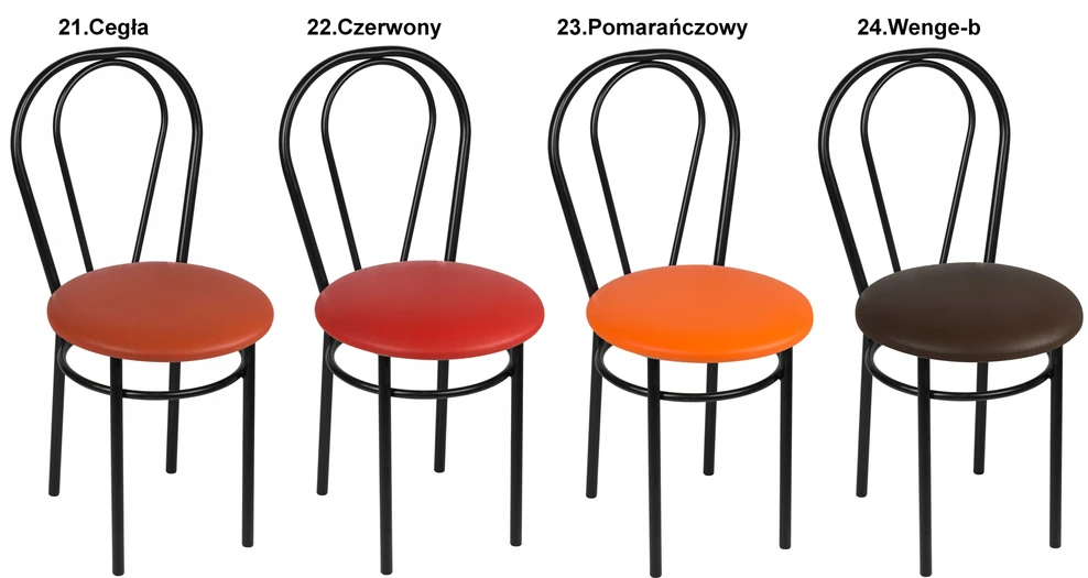 Impor 4x Tulipan Juodas kėdės rinkinys