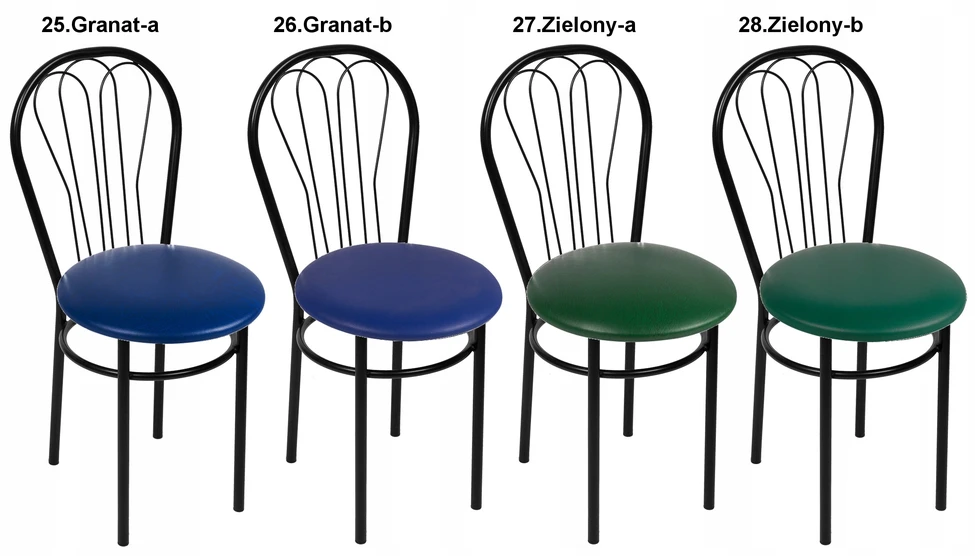Impor 4x Venus Juodas kėdės rinkinys