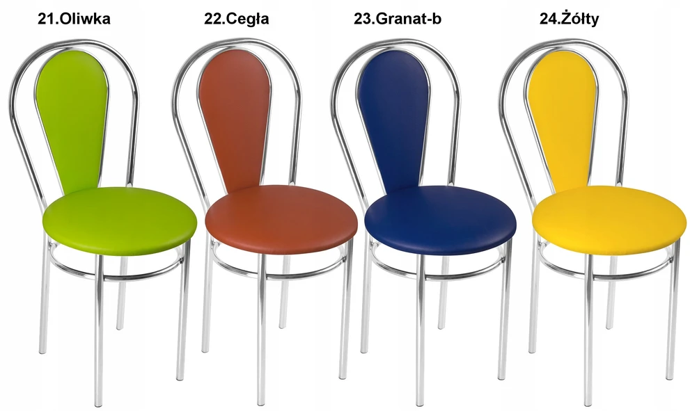Impor Kėdė Tulipan PLus, 4 VIENŲ RINKINYS, CROMAS