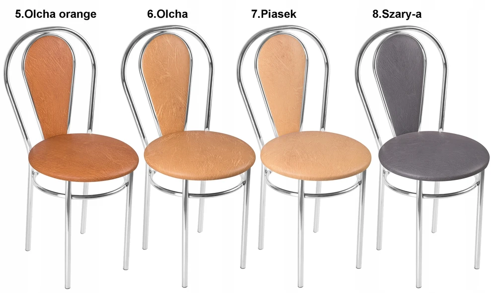 Impor Kėdė Tulipan PLus, 4 VIENŲ RINKINYS, CROMAS