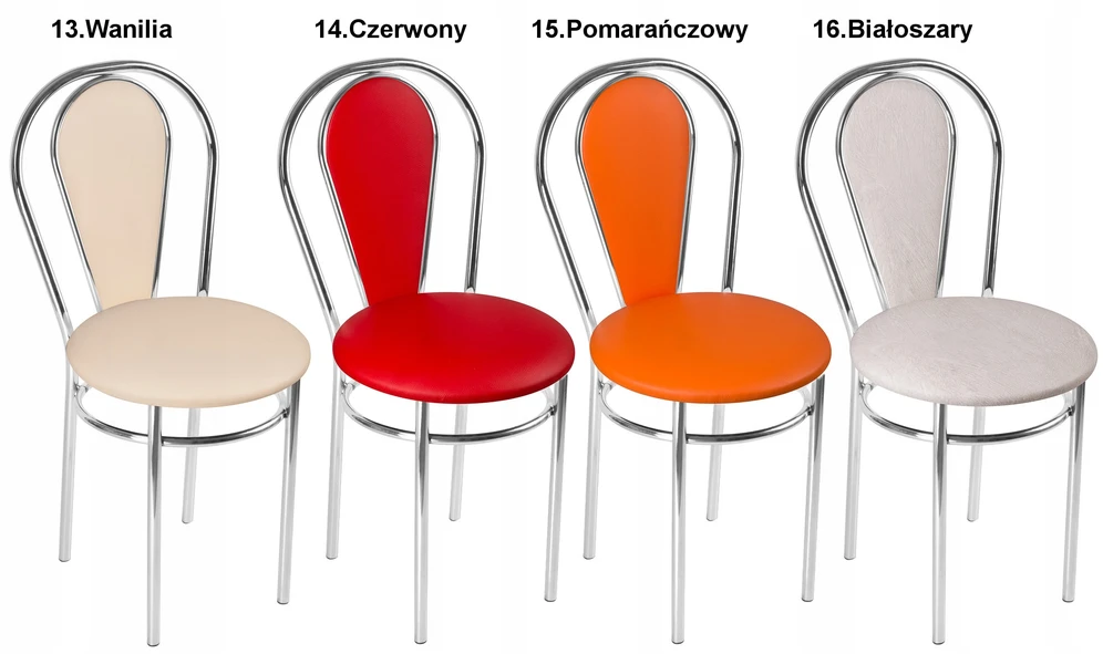 Impor Kėdė Tulipan PLus, 4 VIENŲ RINKINYS, CROMAS