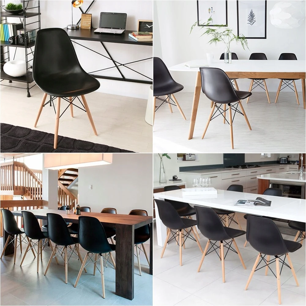 Impor RINKINYS 4x Milano Juodas kėdė