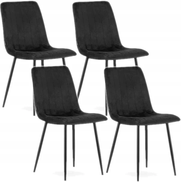 Impor RINKINYS 4x MORA kėdė juoda