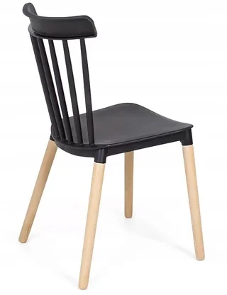 Impor SET 4x FAVI kėdė, juoda