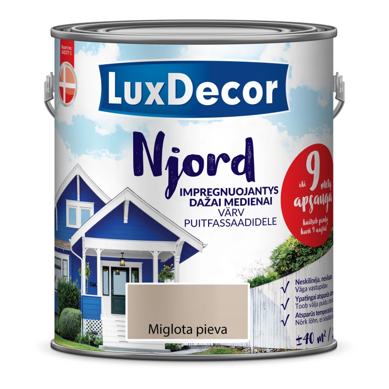 Luxdecor Dažai PRIMACOL NJORD 2,5L Miglota pieva