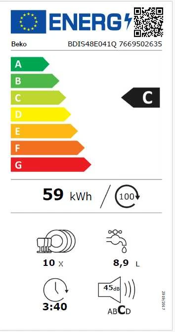 Indaplovė BEKO BDIS48E041Q