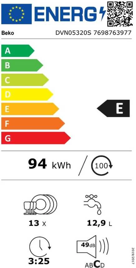 Indaplovė Beko DVN05320S
