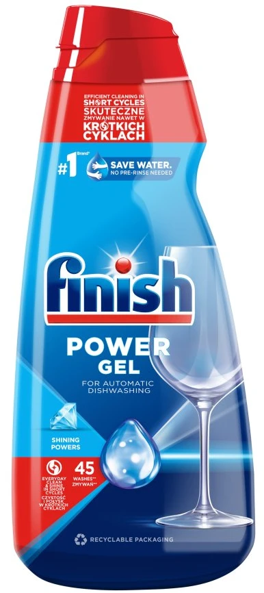 Indaplovių gelis „Finish All in 1 Max Power Gel“, 900 ml