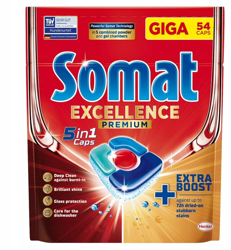 Tabletės indaplovėms Premium Somat 54 vnt. Excellence