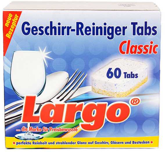 Indaplovių tabletės LARGO Classic 60vnt