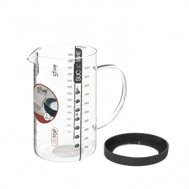 5five Simply Smart Indas matavimui stiklinis 1000 ml 5Five 189406