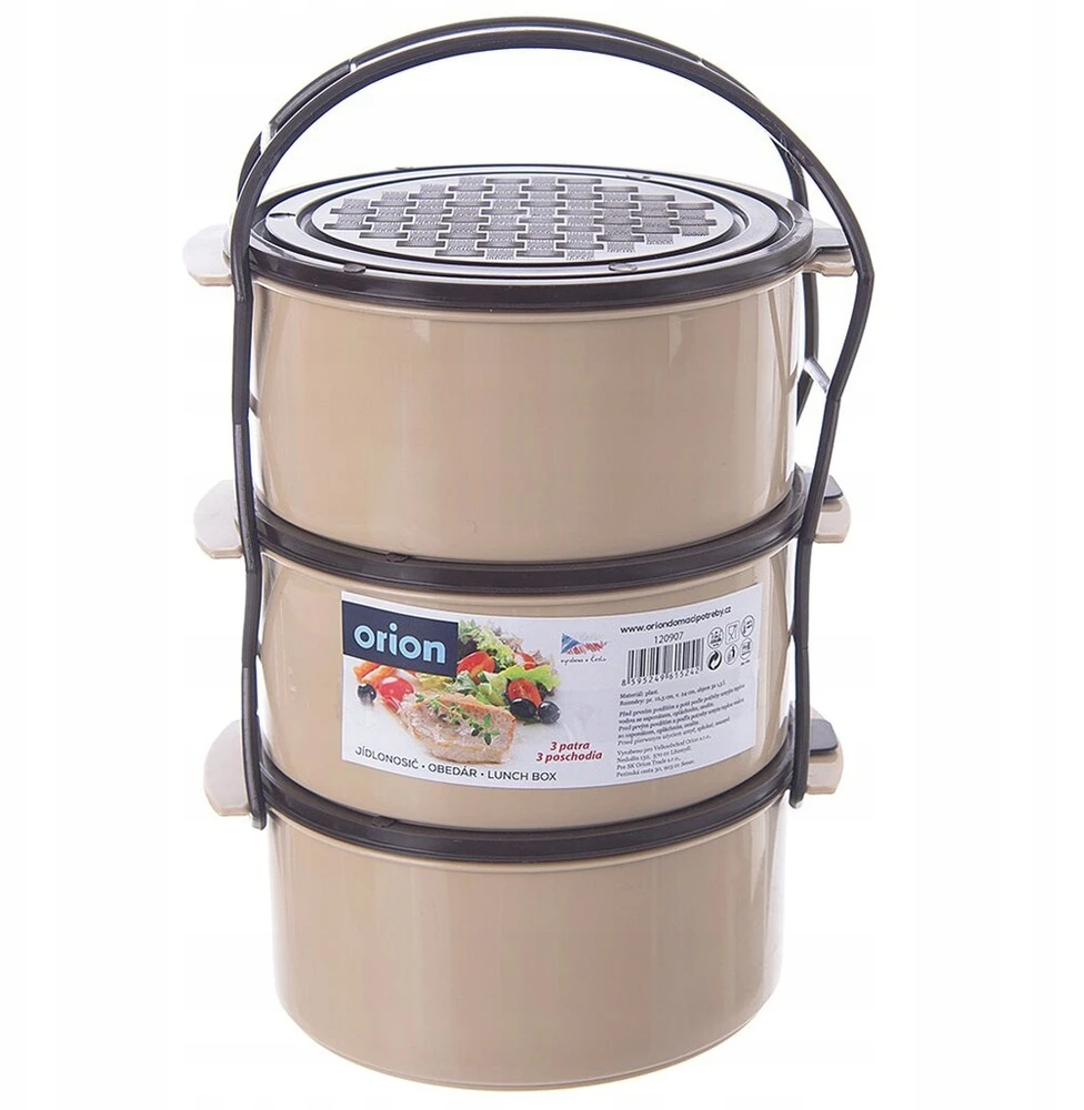 Indas pietums plastikinis 3 pakopų 3x15 l Orion