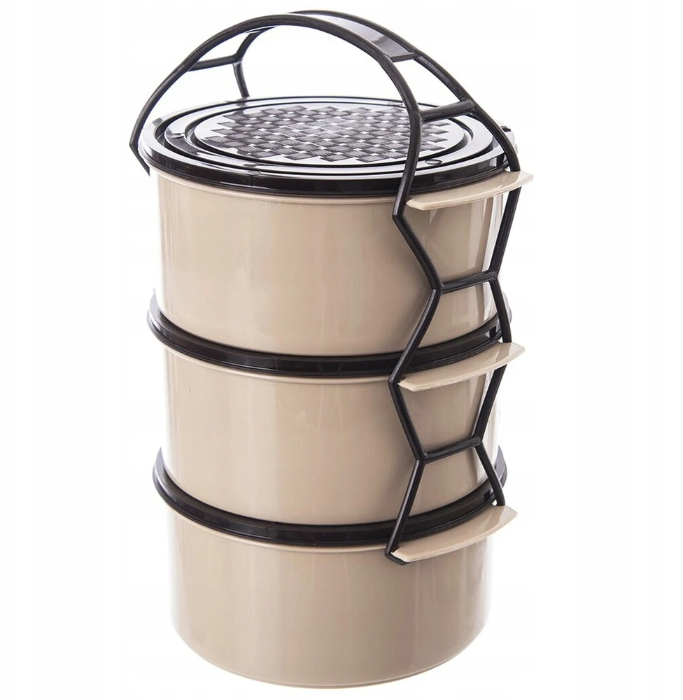 Indas pietums plastikinis 3 pakopų 3x15 l Orion