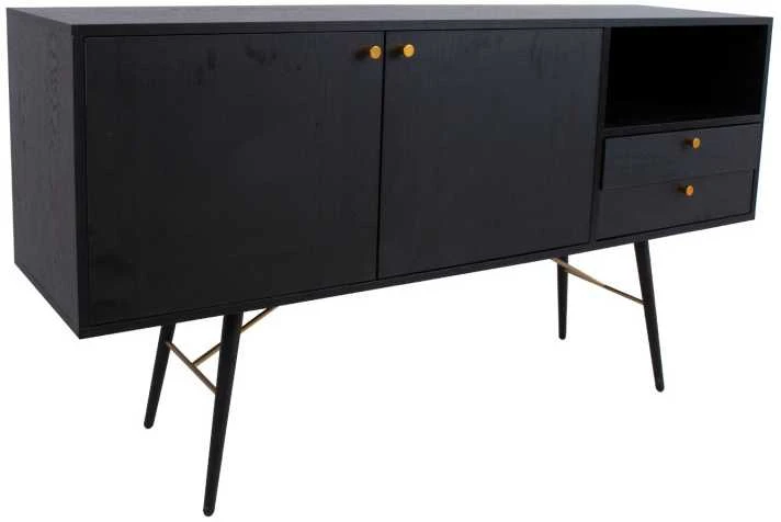 Home4You Indauja LUXEMBOURG 150x40xh80cm, juoda