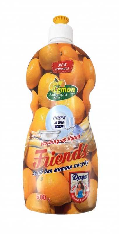 DRUG Indų ploviklis Friends Citrinų kvapo 500ml